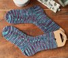 Fächerband-Socken mit Käppchenferse